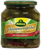 Kühne Gewürzgurken Schlemmertöpfchen Chili, 580ml