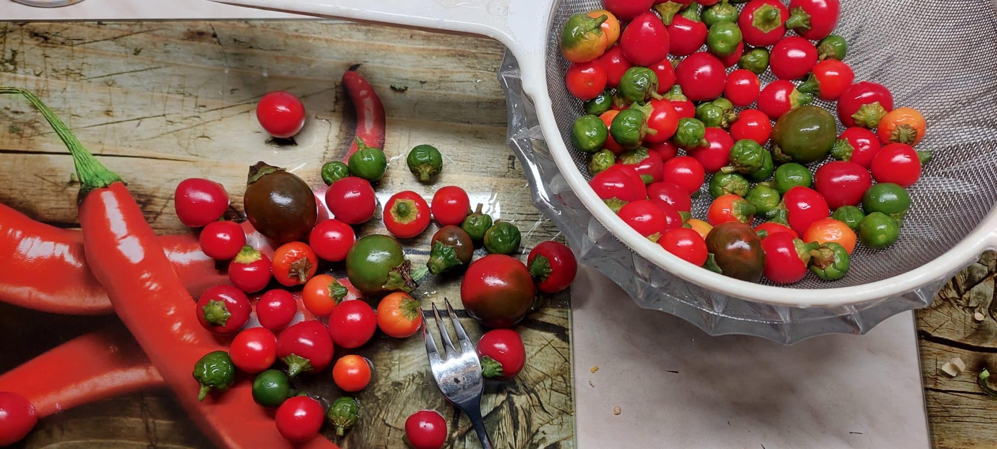 Ganze Chilis, süß-sauer eingelegt